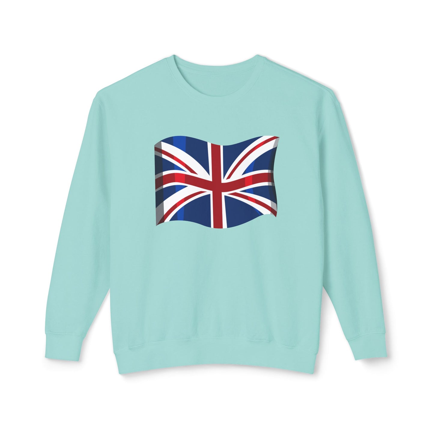 Unisex Lightweight Crewneck Sweatshirt - Classic UK Flag