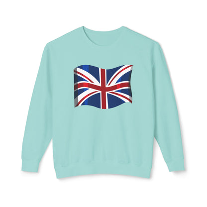 Unisex Lightweight Crewneck Sweatshirt - Classic UK Flag