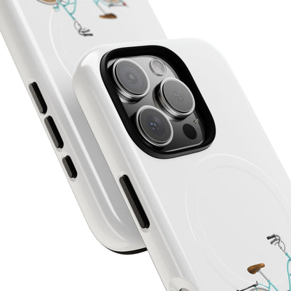 Tough Magnetic Phone Cases, Stylish Bicycle Design, Durable Protection, Perfect Gift for Cyclists, Trendy Tech Accessory