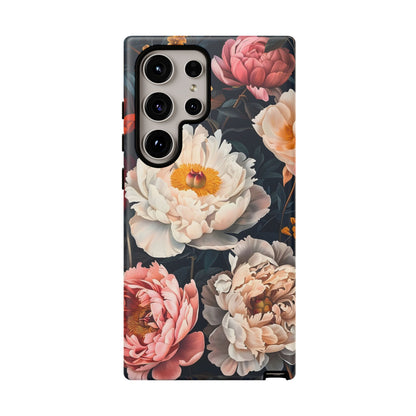 Floral Phone Case, Tough Phone Cover, Flower Design, Unique Gift for Her, Trendy Accessory, Spring Decor