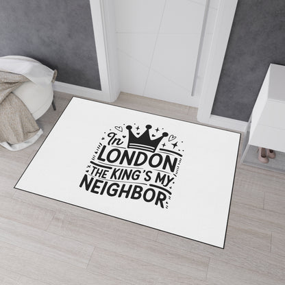 London-Themed Heavy Duty Floor Mat, Durable Entrance Rug, Home Decor, Gift for Housewarming, Fans of London, Interior Design