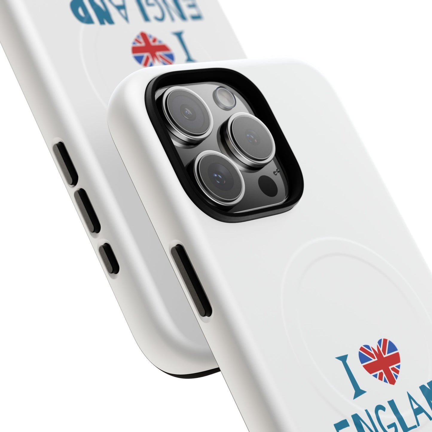 I Love England Magnetic Phone Case | Tough Protective Cover, Travel Gift, Souvenir for England Lovers, Personalized Phone Accessories