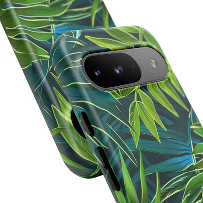 Tropical Phone Case - Durable Green Leaf Design, Eco-Friendly Gift, Trendy Accessory, Nature Lover's Case, Summer Vibes