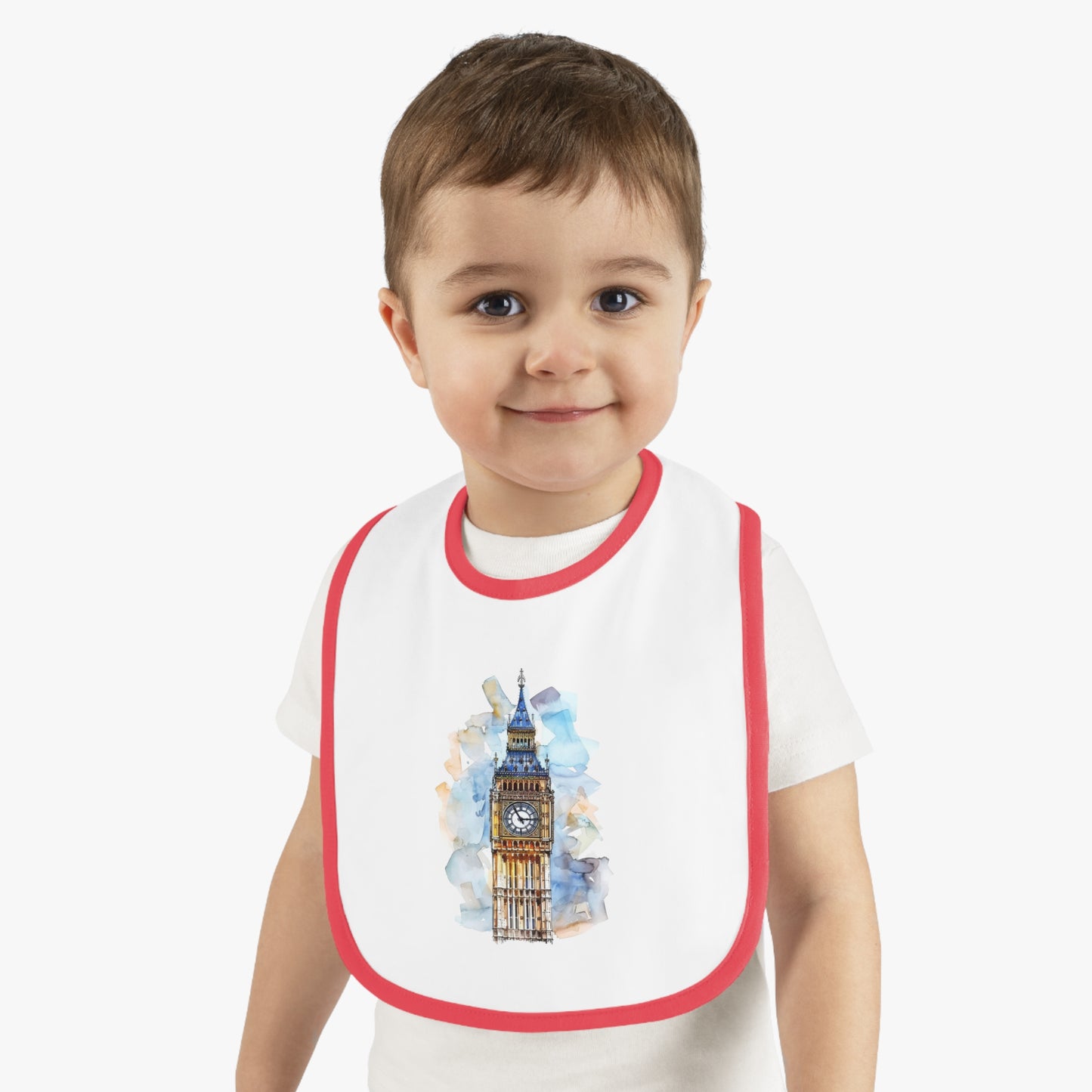 Cute London Big Ben Baby Bib, Baby Shower Gift, Toddler Feeding Bib, Unique Baby Accessory, Infant Gift Idea