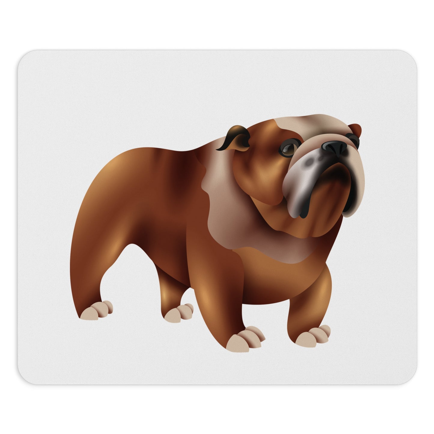 Bulldog Mouse Pad - Cute Animal Office Decor, Pet Lover Gift, Desk Accessory, Dog-Themed Gift, Home Office Essentials