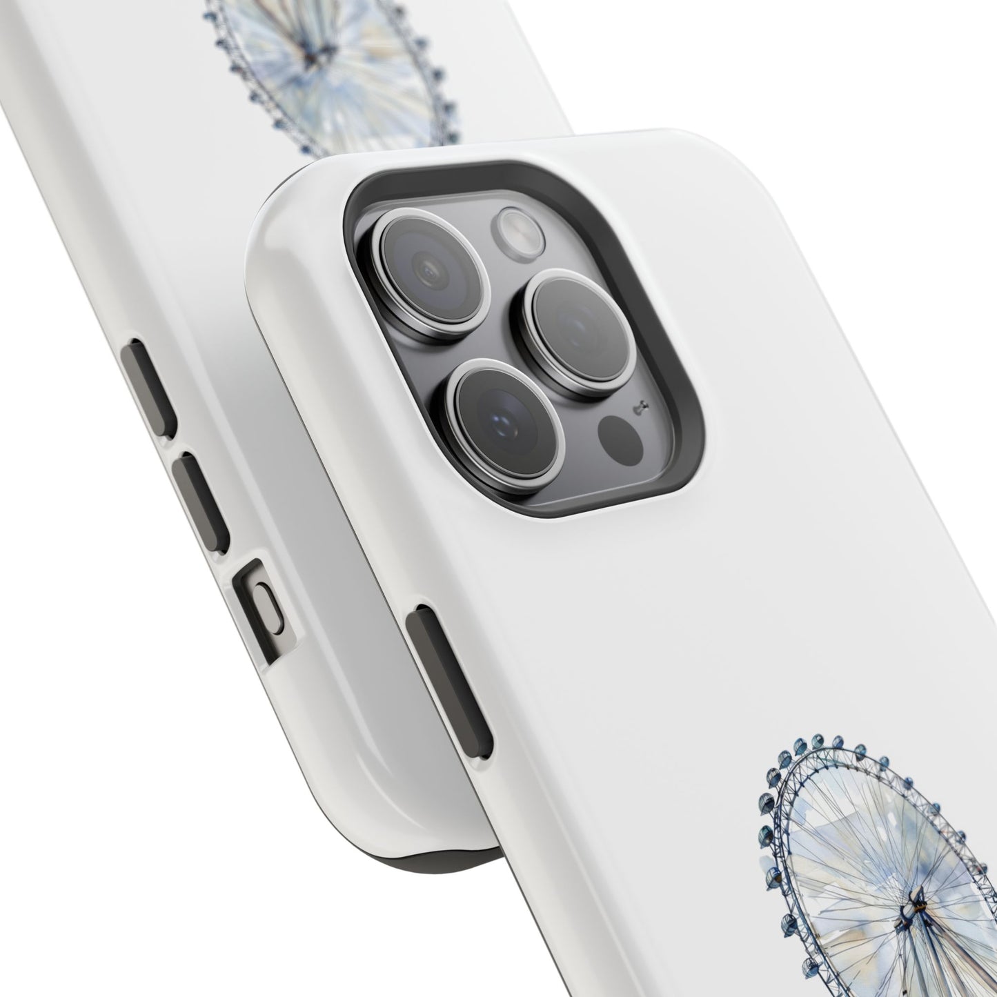 Stylish Magnetic Phone Cases with London Eye Design, Custom Phone Covers, Unique Gift for Travelers, Chic Electronic Accessories