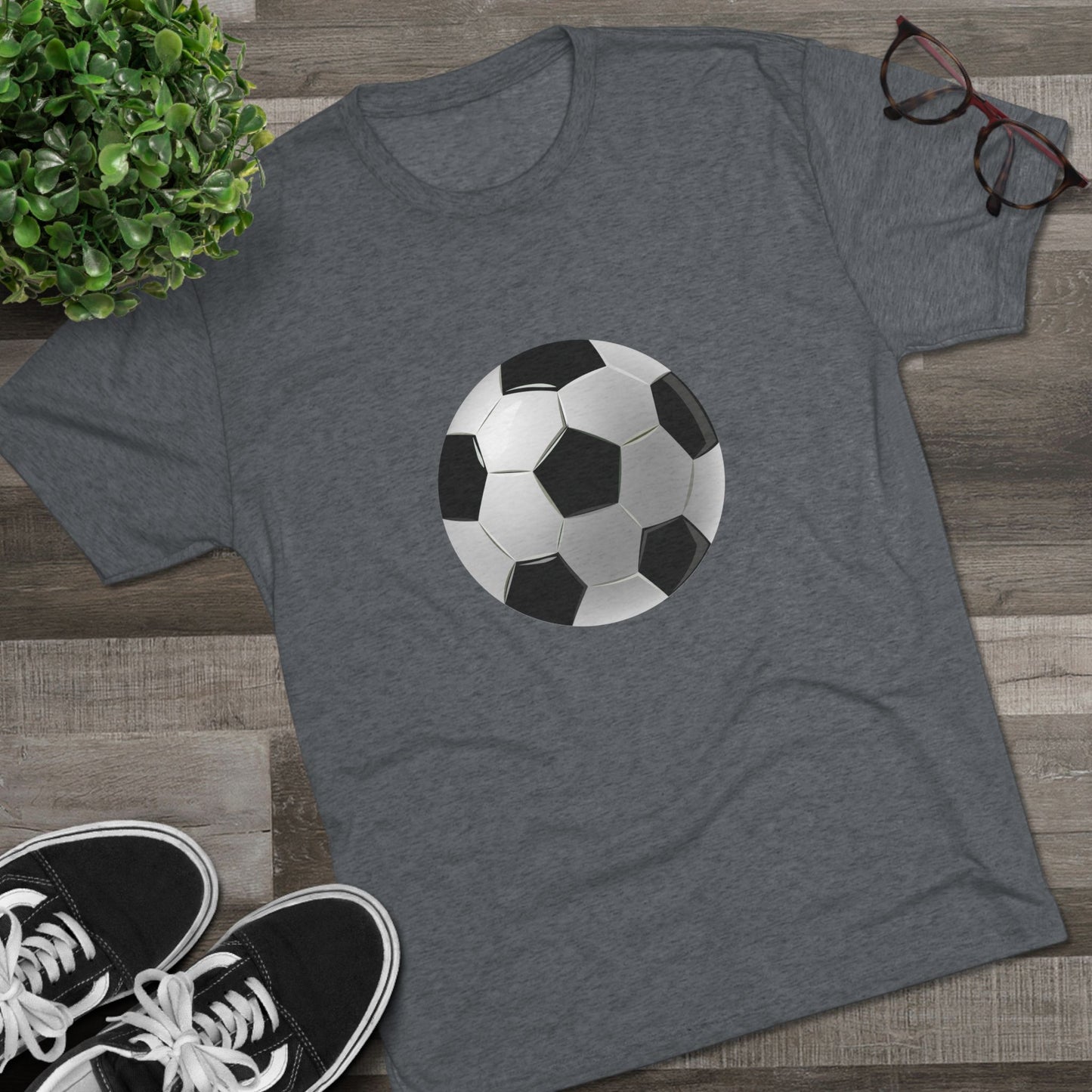 Dynamic Football Design - Sports Passion and Energy Unisex Tri-Blend Crew Tee