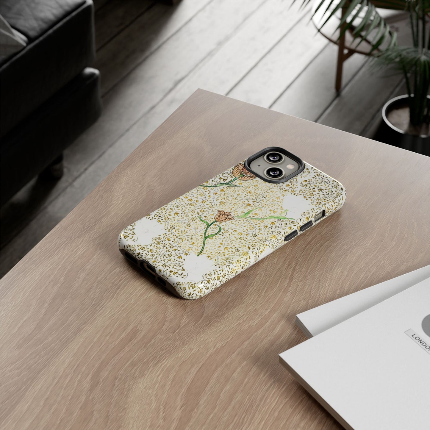 Elegant Floral Phone Case, Tough Cases for iPhone, Stylish Smartphone Cover, Protection with Floral Art, Unique Gift for Her