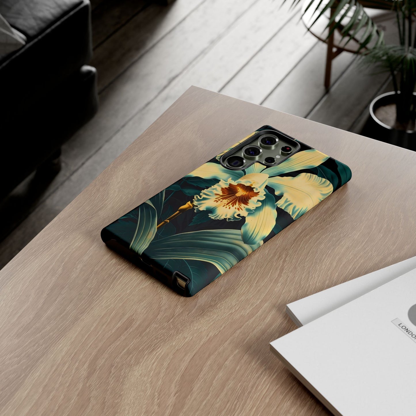 Floral Phone Case - Tough Cases with Orchid Design, Durable Smartphone Cover for Nature Lovers, Floral Gift for Her, Botanical [...]