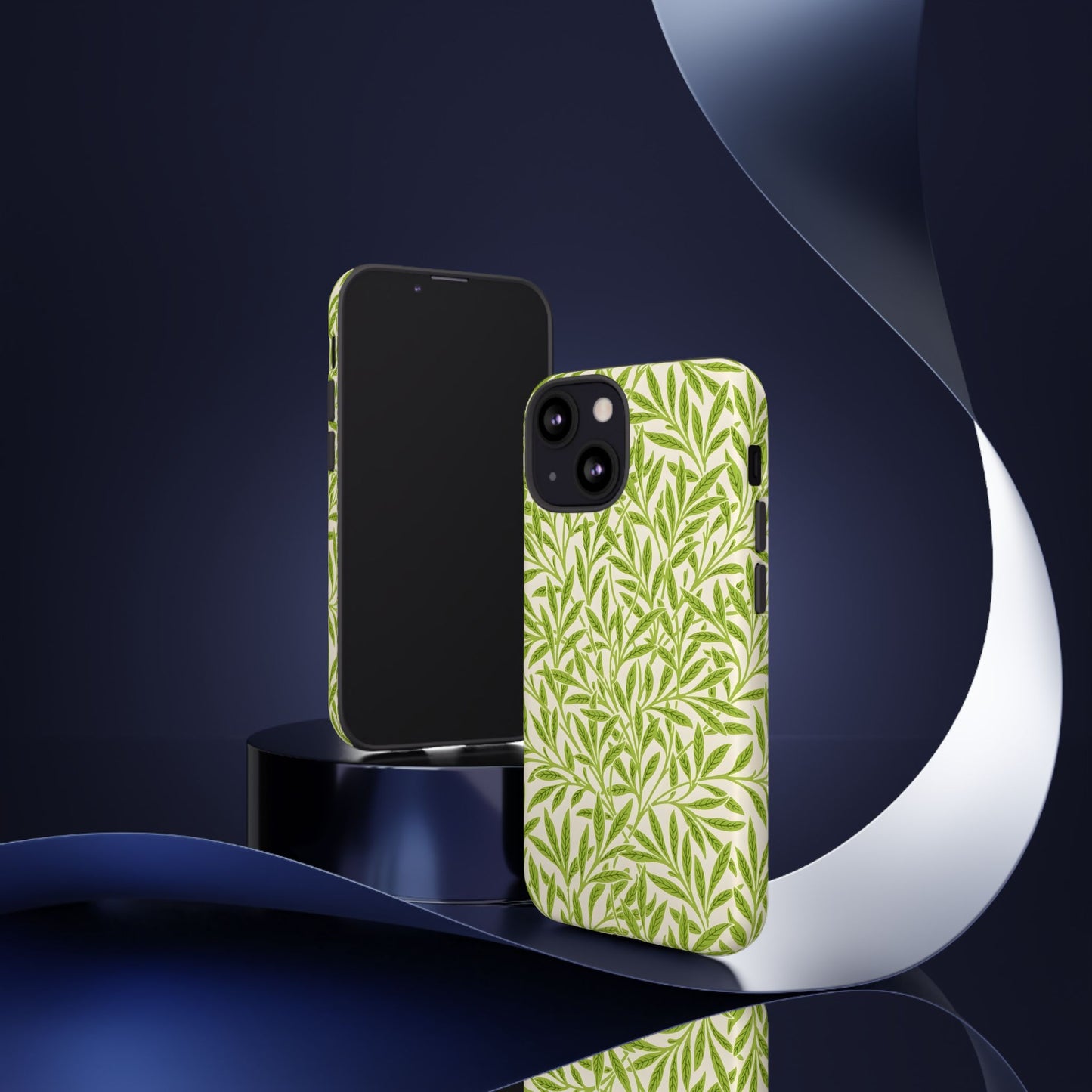 Green Leaf iPhone Case, Tough Cases, Botanical Phone Protection, Eco-Friendly Cover, Nature Lover Gift, Trendy Cell Phone Accessory