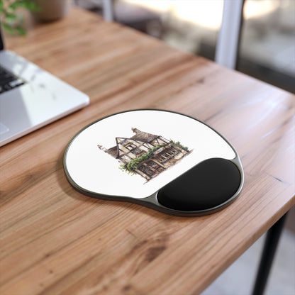 Charming Cottage Mouse Pad With Wrist Rest