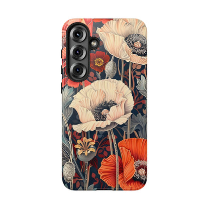 Floral iPhone Case, Tough Phone Cover, Artistic Protection, Flower Design, Unique Gift for Her, Phone Accessory, Trendy Tech