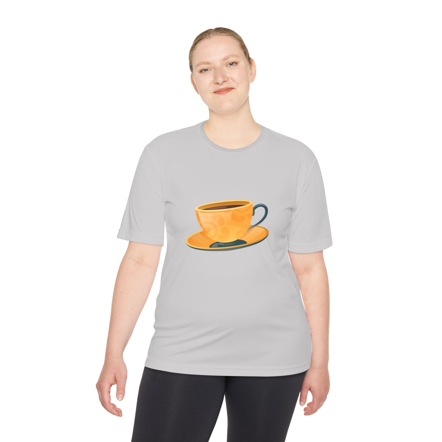 Unisex Moisture Wicking Tee - Vintage British Tea Cup Art Print