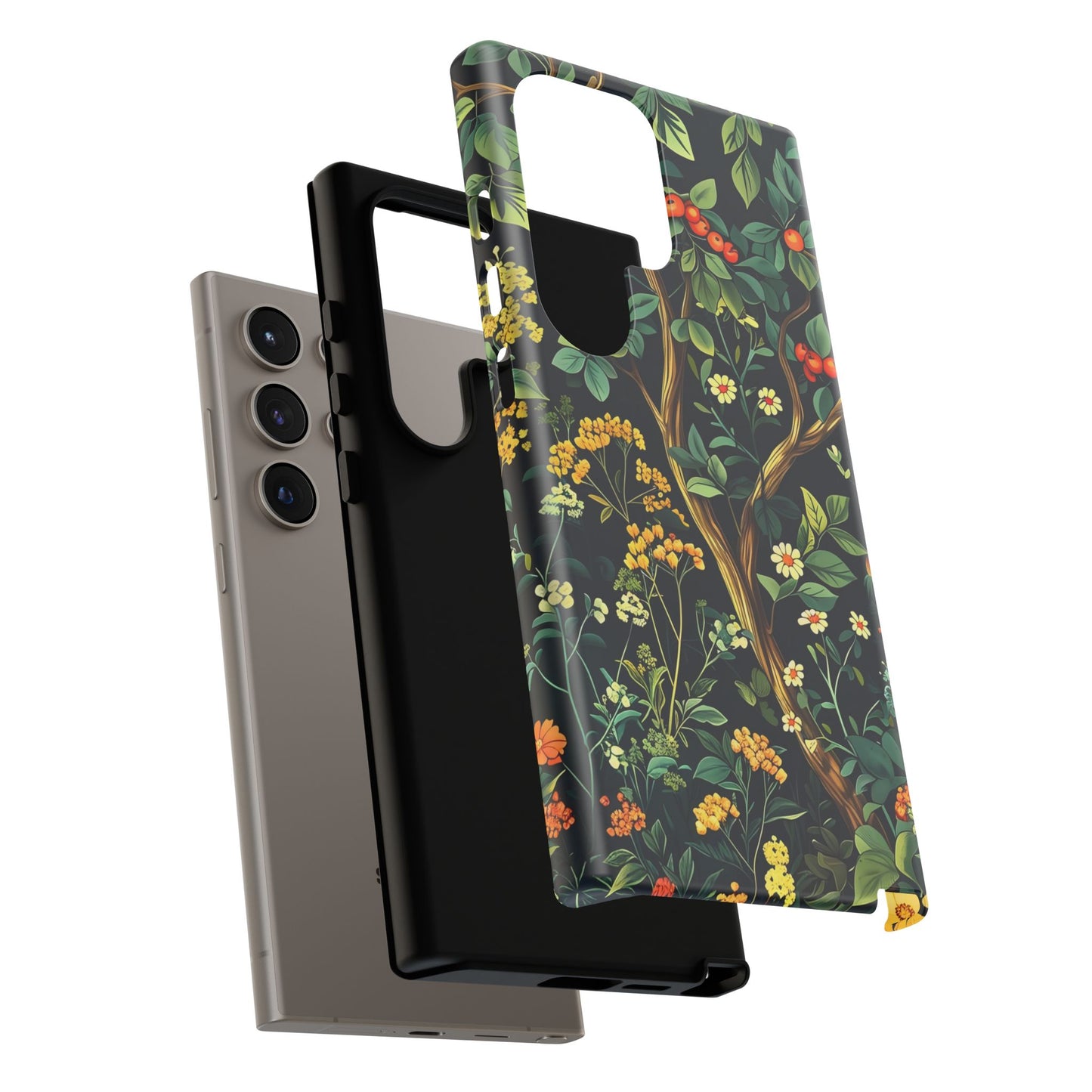 Floral iPhone Case, Nature Inspired Tough Case, Botanical Phone Cover, Eco-Friendly Gift, Unique Floral Design