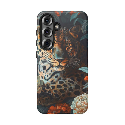 Wildlife Phone Case with Leopard Design | Tough Cases, Animal Prints, Floral Phone Cover, Gift for Nature Lovers, Unique Phone Accessories