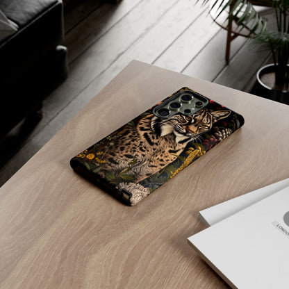 Wildlife Phone Case with Lynx Design, Tough Cases, Animal Lovers Gift, Nature Inspired Accessories, Unique Tech Protection