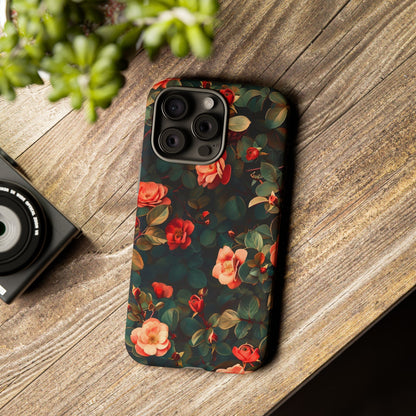 Floral Phone Case - Elegant Floral Design, Tough Protective Case, Perfect Gift for Her, Trendy Phone Accessories, Mother’s Day, Birthday