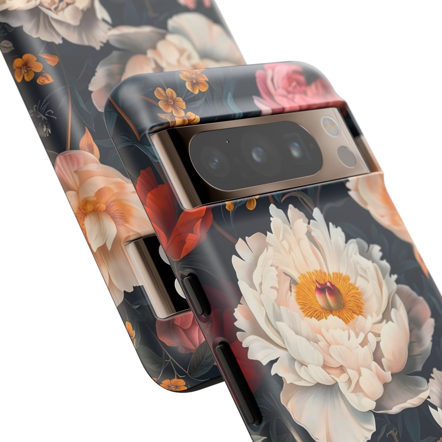 Floral Phone Case, Tough Phone Cover, Flower Design, Unique Gift for Her, Trendy Accessory, Spring Decor