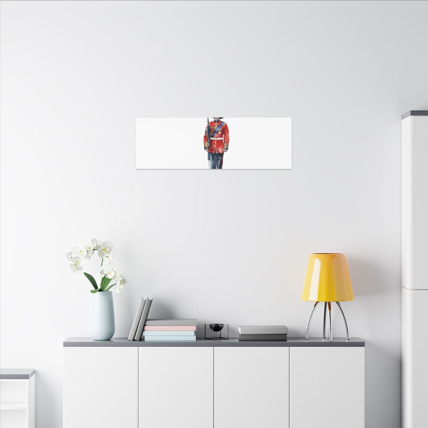 Royal Guard Canvas Art Print, British Soldier Wall Decor, Home Decoration, Gift for History Lovers, Art for Offices, Unique Wall Gallery