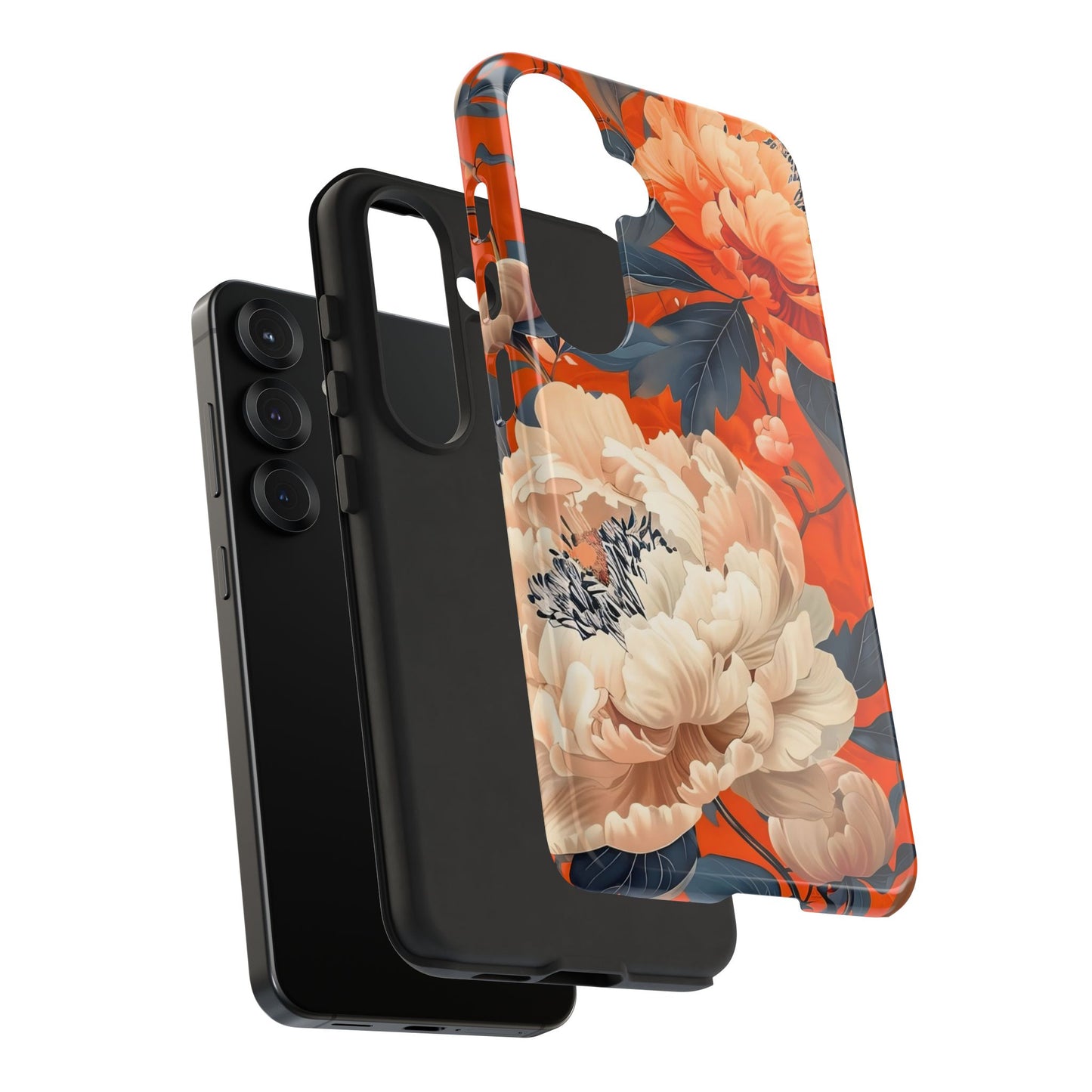 Floral Tough Case, Durable Floral Phone Case, Stylish Protection Case, Gift for Her, Spring Accessories, Mother’s Day Gift