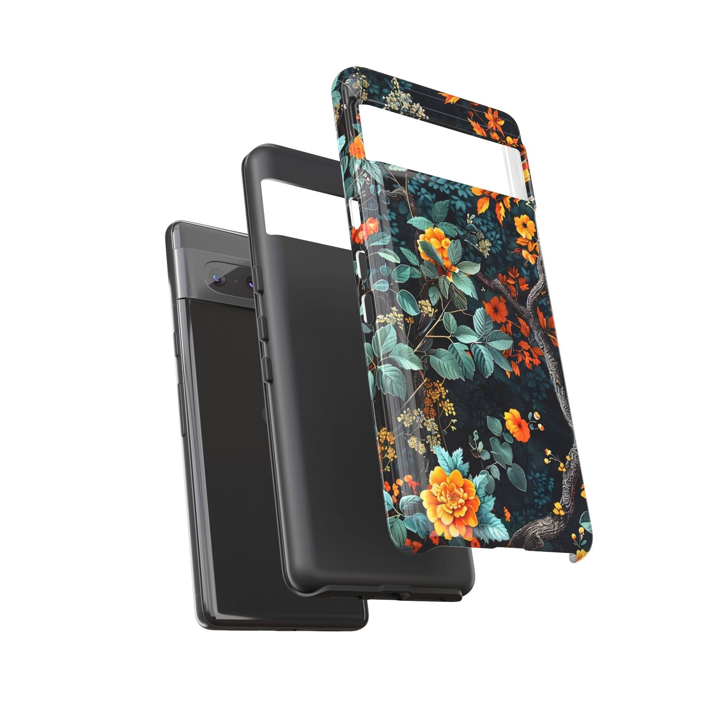 Floral Phone Case | Tough Cases, Protective Cover, Gift for Her, Autumn Vibes, Floral Phone Accessory, Unique Design