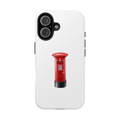 Red Mailbox Tough Phone Case, Durable Phone Cover, Unique Gift, Post Office Style, Trendy Phone Accessory
