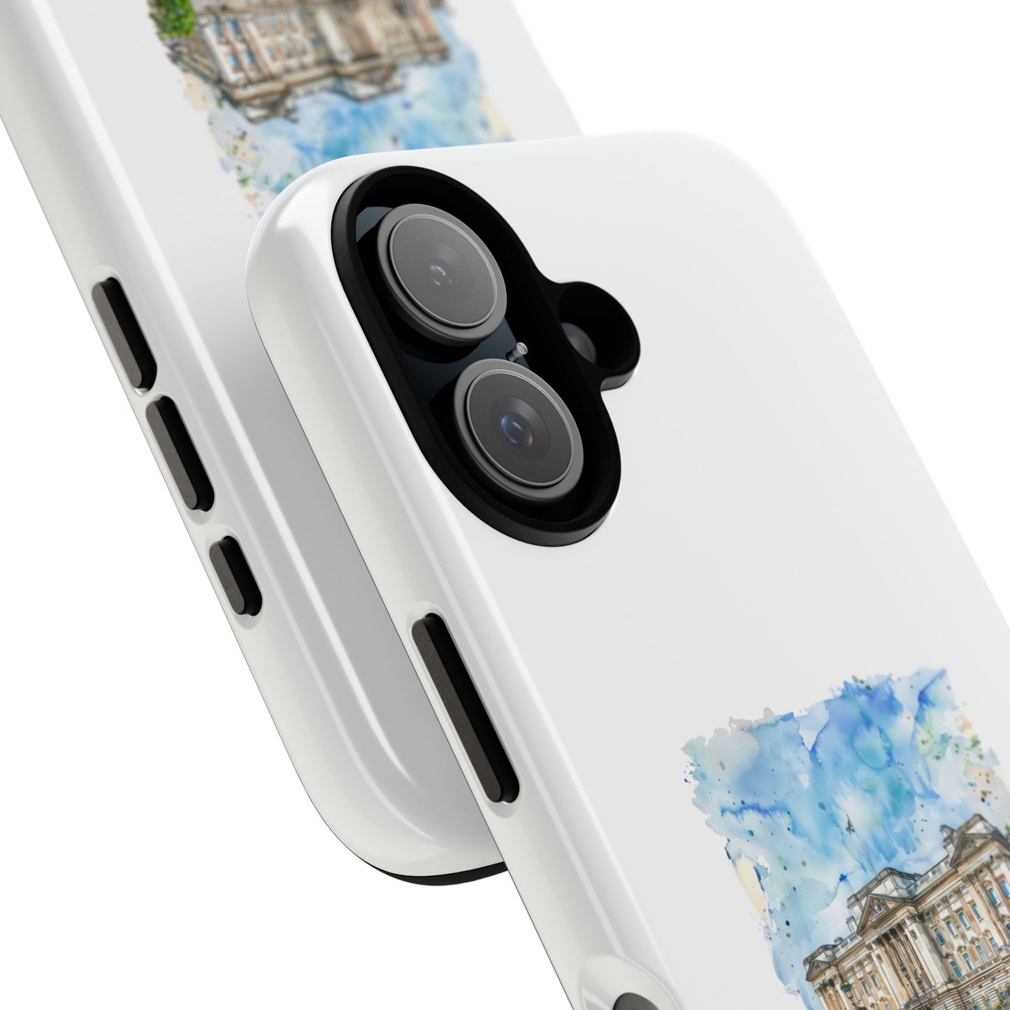 Artistic Phone Case - Watercolor Architecture Design