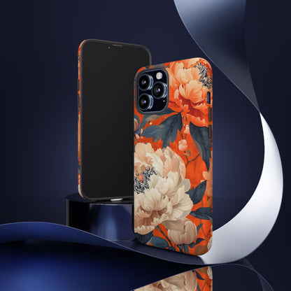 Floral Tough Case, Durable Floral Phone Case, Stylish Protection Case, Gift for Her, Spring Accessories, Mother’s Day Gift