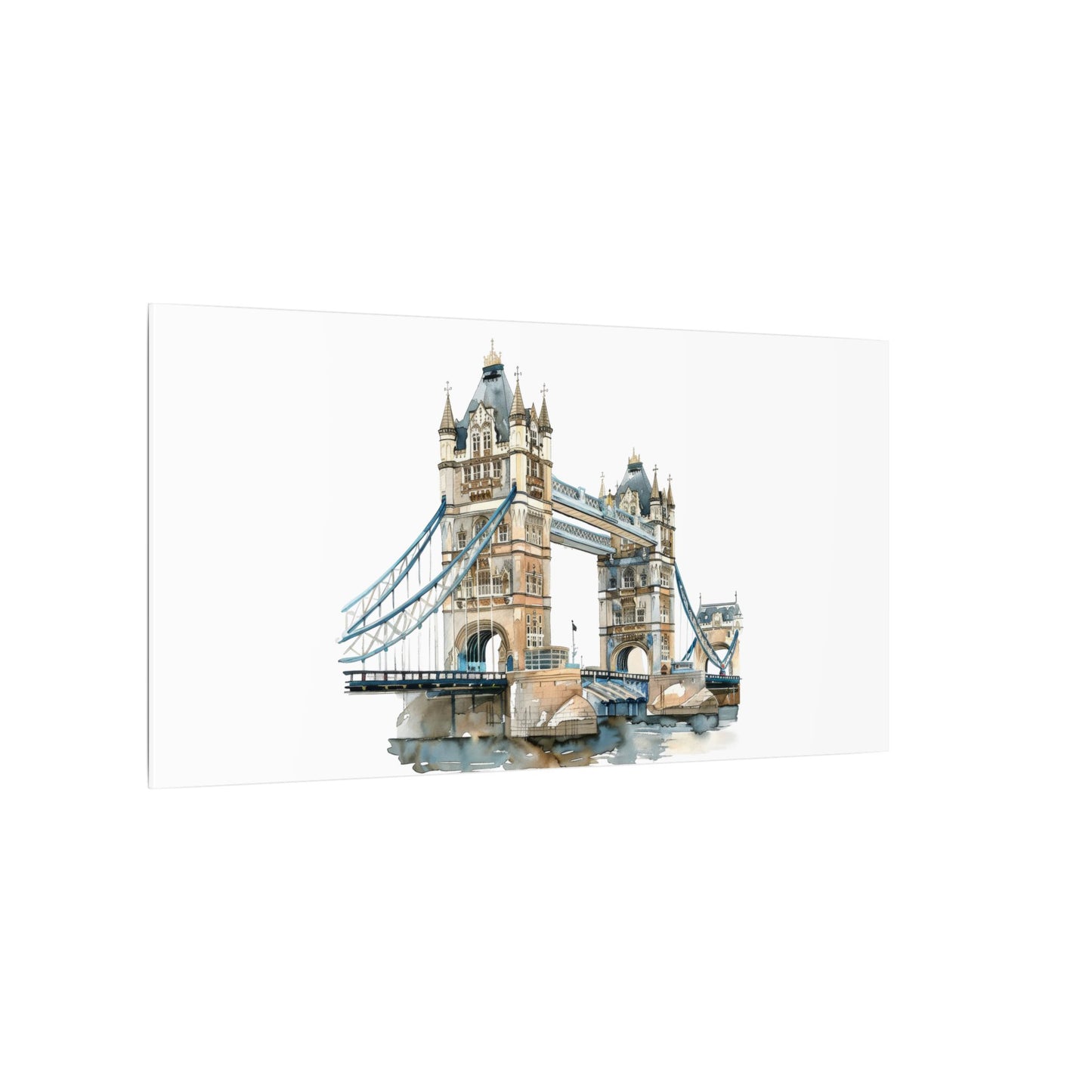 London Bridge Matte Canvas Wall Art, Elegant Home Decor, Unique Gift for Art Lovers, Travel Enthusiast Wall Decor, Modern Aesthetic
