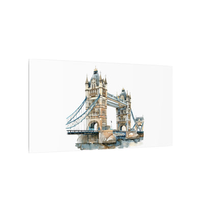 London Bridge Matte Canvas Wall Art, Elegant Home Decor, Unique Gift for Art Lovers, Travel Enthusiast Wall Decor, Modern Aesthetic