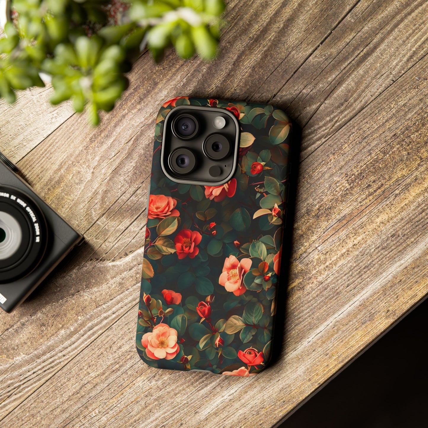 Floral Phone Case - Elegant Floral Design, Tough Protective Case, Perfect Gift for Her, Trendy Phone Accessories, Mother’s Day, Birthday