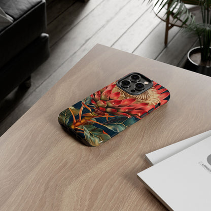Tough Cases: Vibrant Floral Phone Case, Tough Phone Covers, Floral Art Cases, Nature Design Accessories, Gift for Nature Lovers