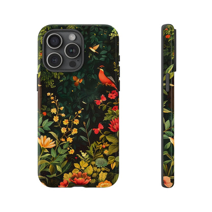 Floral Tough Phone Case, Nature-Inspired Design, Ideal for Garden Lovers, Gift for Birthdays, Christmas, Eco-Friendly Accessory