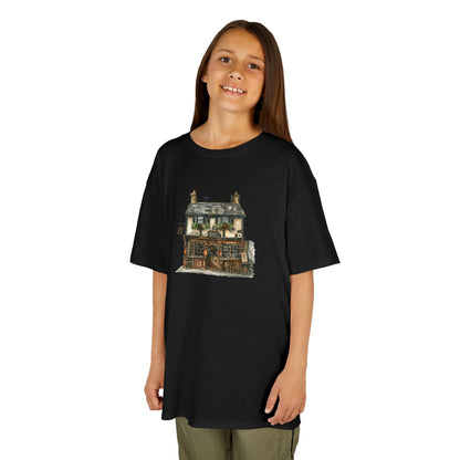 Kids Heavy Cotton™ Tee - Historic English Home Wall Art Design -  Fun & Comfortable Shirt for Young Explorers