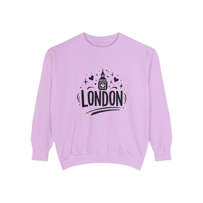 Unisex Garment-Dyed Sweatshirt Trendy - Love London