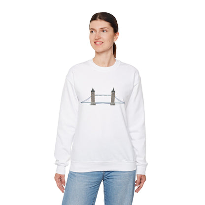 Unisex Heavy Blend™ Crewneck Sweatshirt - Tower Bridge - Iconic London Landmark