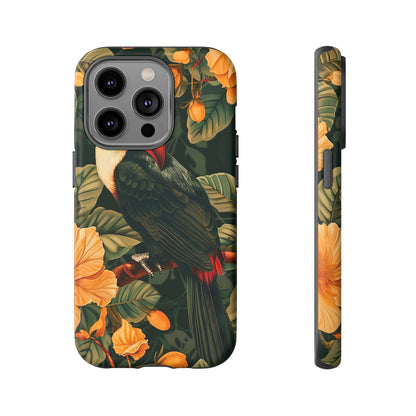 Tropical Toucan Phone Case, Exotic Bird Cover, Nature Lover Gift, Eco-Friendly Design, Customizable Tech Accessory