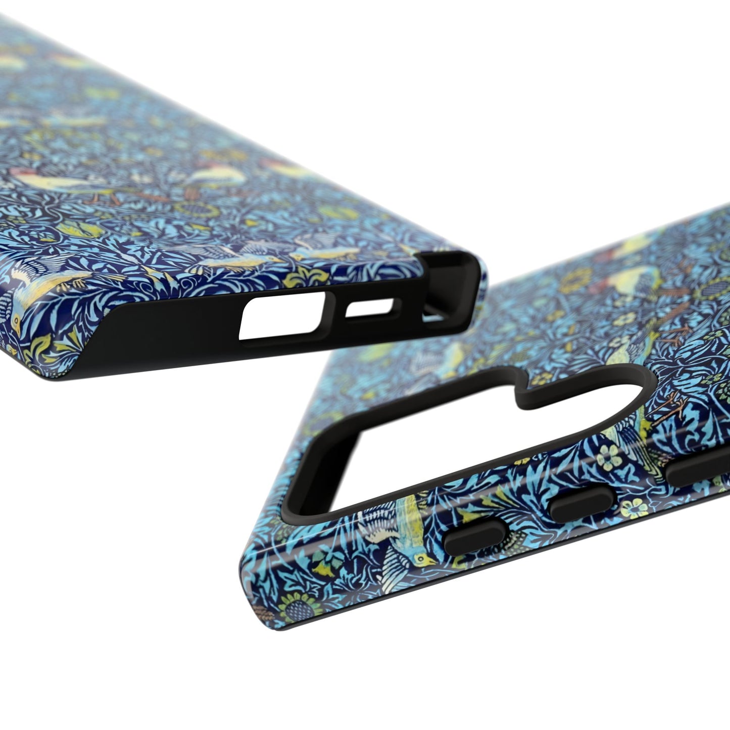 Bird and Floral Pattern Phone Case, Tough Cases, Gift for Nature Lovers, Eco-friendly, Custom Phone Accessories, All-Occasion