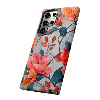 Floral Phone Case, Tough Cases, Flower Power, Gift for Her, Decorative Phone Cover, Trendy Accessories, Everyday Style