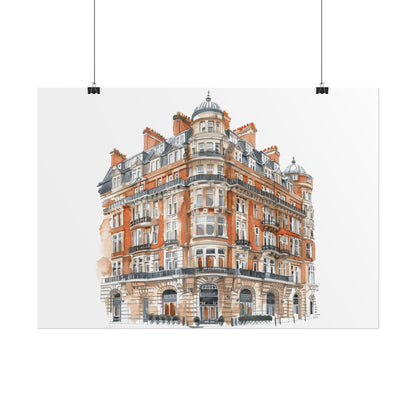 Elegant Architectural Rolled Posters, Art Prints for Home Decor, Gift for Housewarming, Wall Art for Living Room, Unique Art Decor