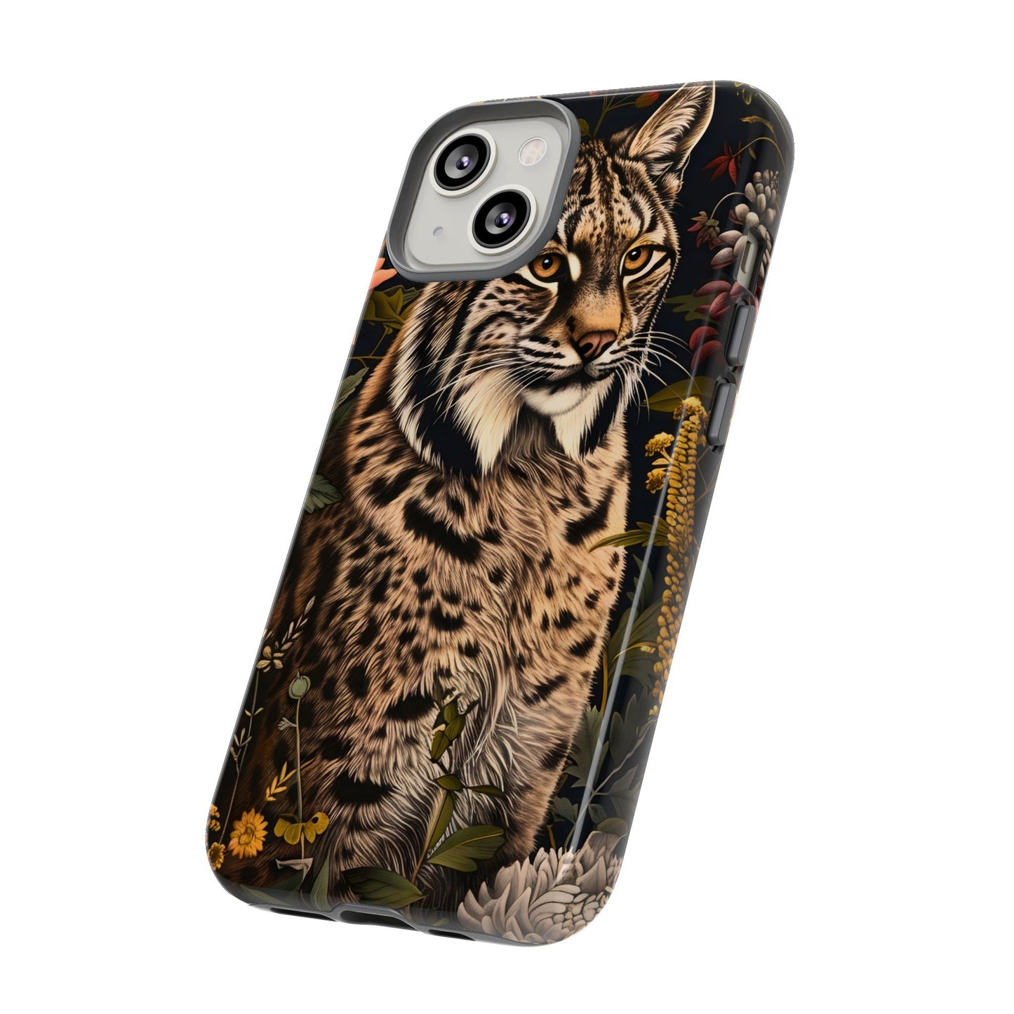 Wildlife Phone Case with Lynx Design, Tough Cases, Animal Lovers Gift, Nature Inspired Accessories, Unique Tech Protection