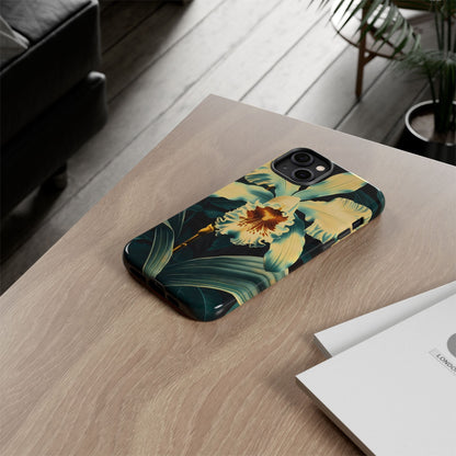Floral Phone Case - Tough Cases with Orchid Design, Durable Smartphone Cover for Nature Lovers, Floral Gift for Her, Botanical [...]