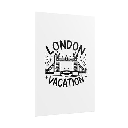 London Vacation Rolled Poster - Travel Decor for Home, Wall Art Print, Gift for Travelers, London Artwork, Holiday Gift Idea