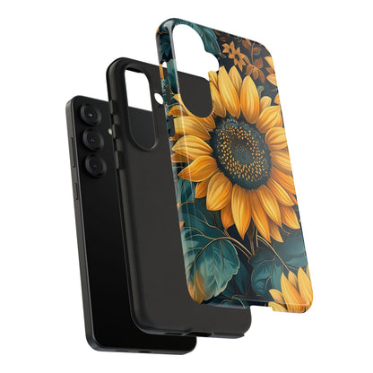 Sunflower Phone Case - Bright Floral Design, Stylish Tough Cover for Sunflower Lovers, Gift for Plant Enthusiasts, Mom Gift, Nature Lovers