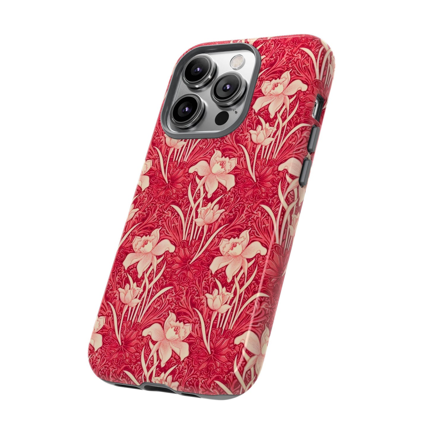Floral Tough Phone Case - Durable, Stylish Accessory, Perfect Gift for Her, Floral Pattern, Customizable, Ideal for Daily Use