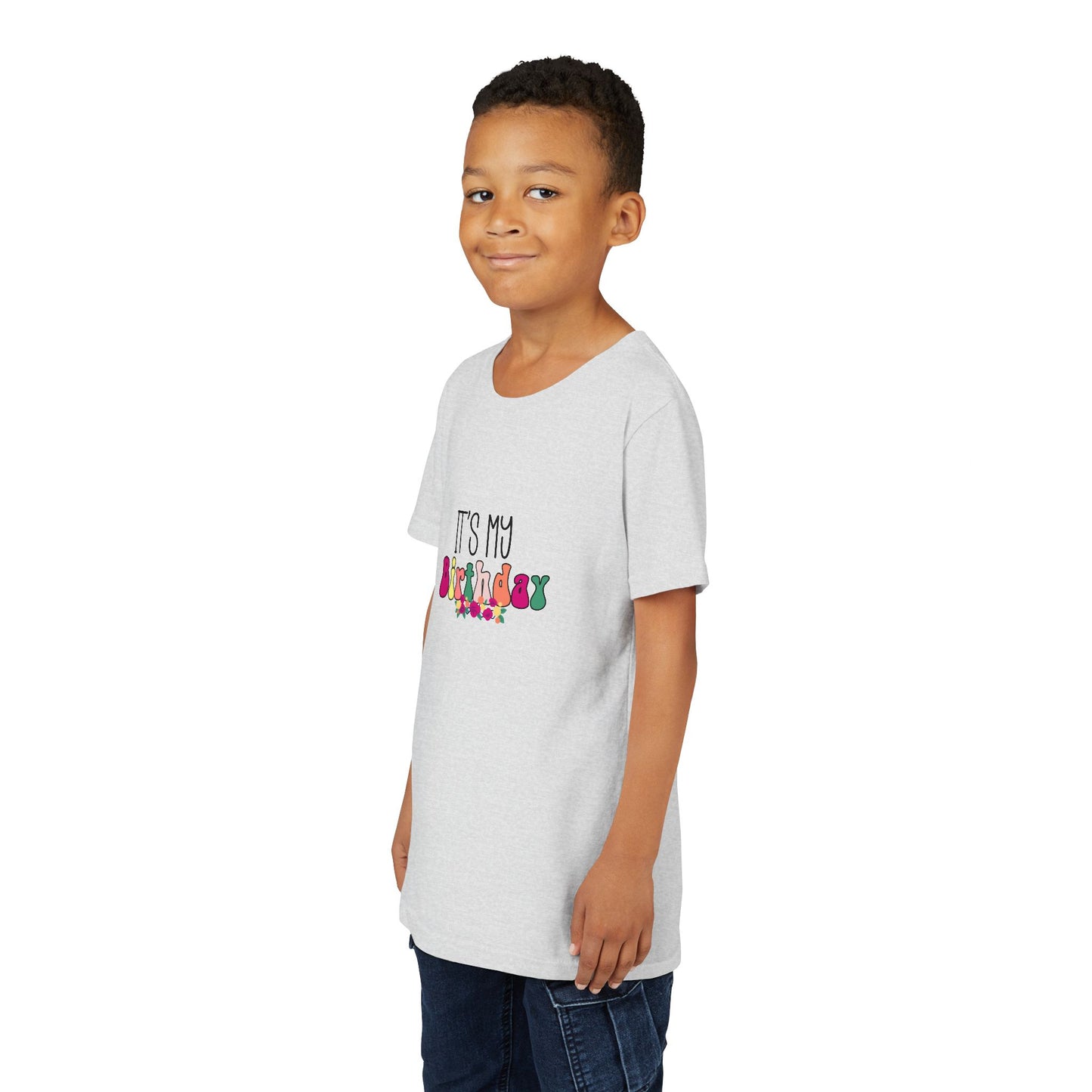 Youth Short Sleeve Tee - Wild Birthday Girl Sublimation Leopard Theme - Fun Celebration Shirt for Kids