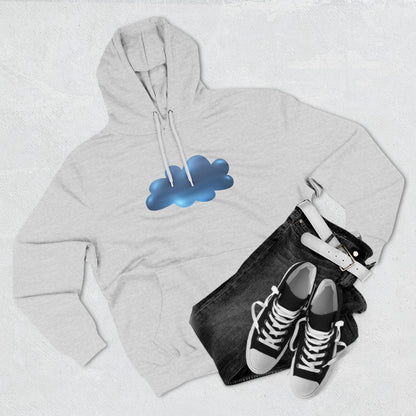Three-Panel Fleece Hoodie - Serene Cloudscape