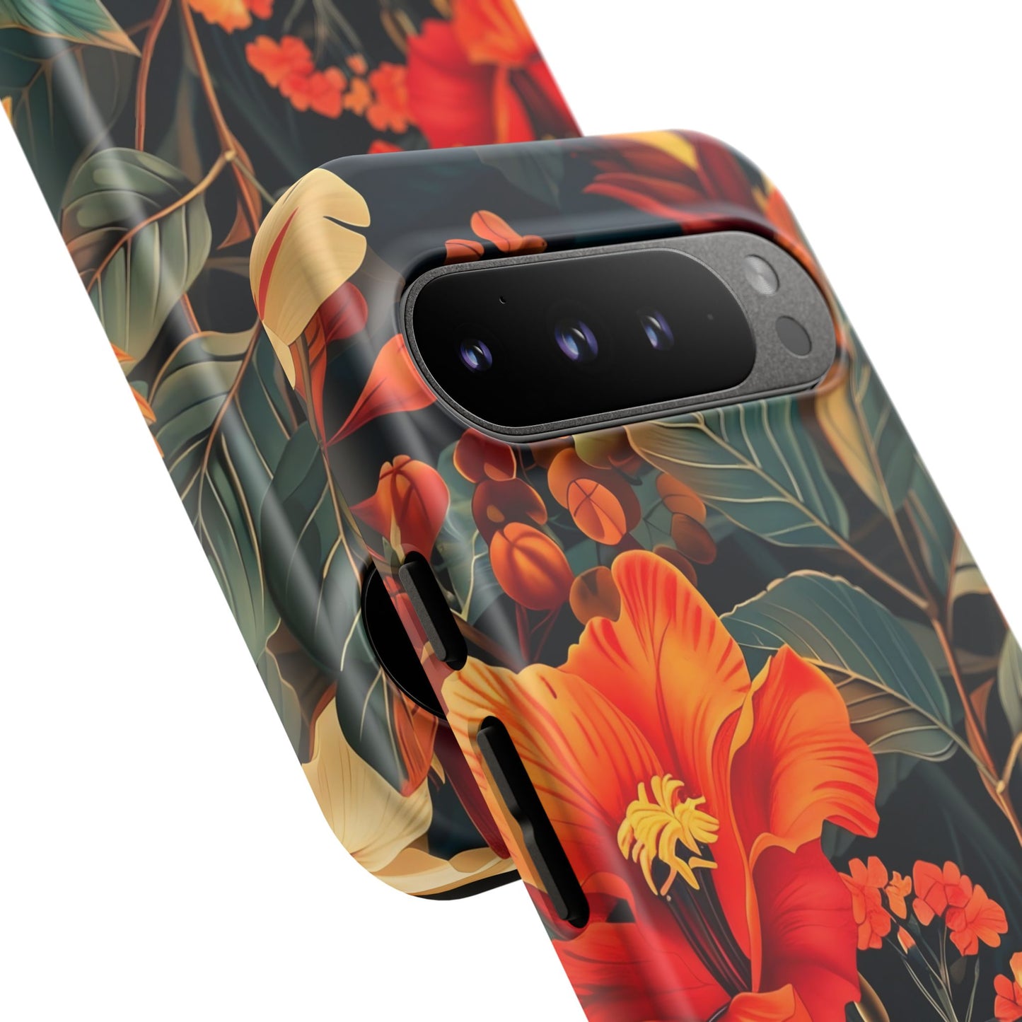 Tough Floral Phone Case | Tropical Vibe, Gift for Nature Lovers, Summer Beach Accessory, Floral Pattern, Trendy Phone Accessories