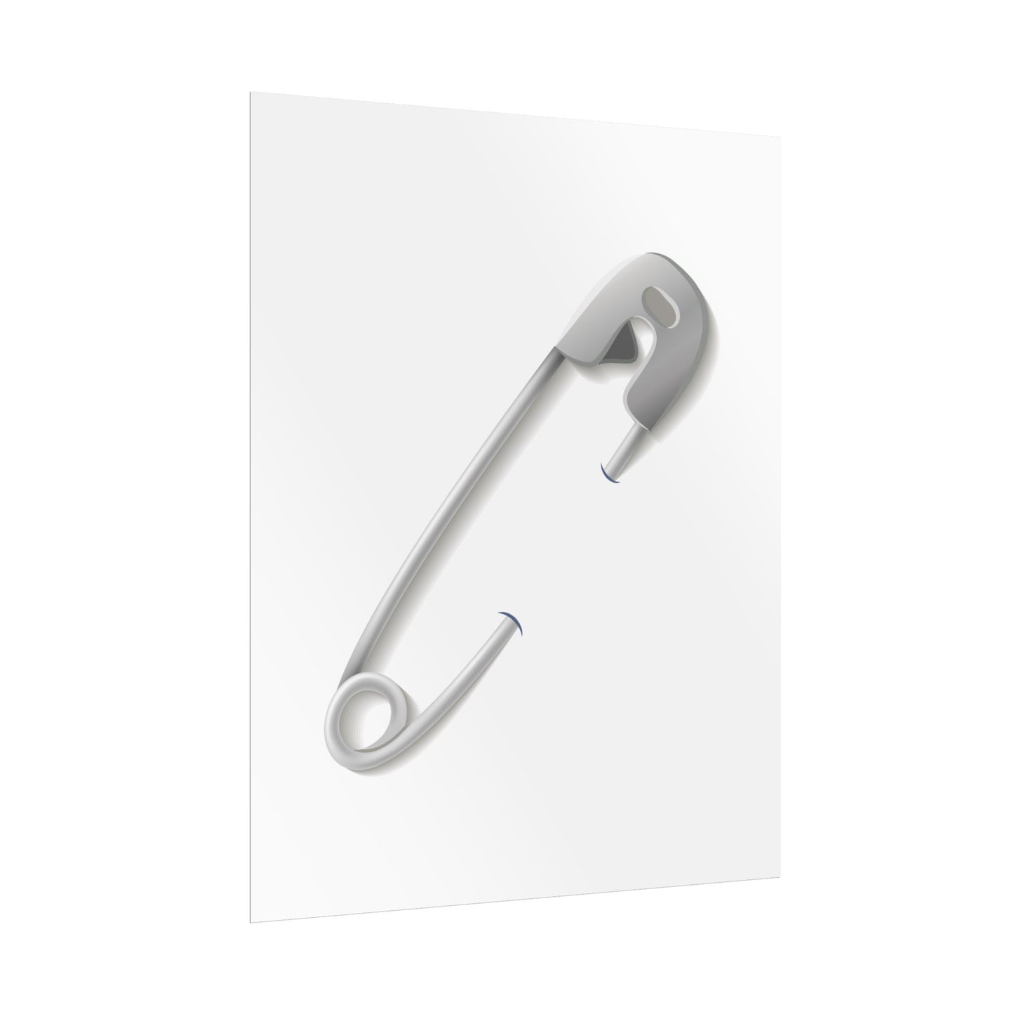 Minimalist Safety Pin Wall Art, Modern Decor, Unique Gift, Home Aesthetic, Art Print, Rolled Poster, Contemporary Interior Design
