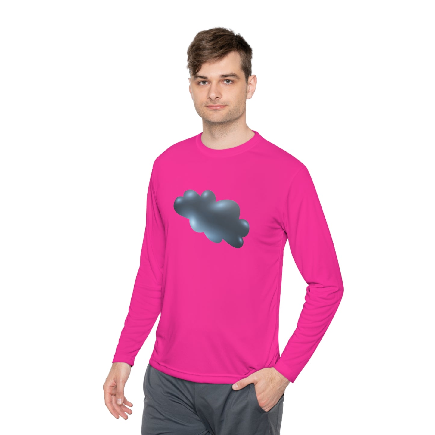 Unisex Lightweight Long Sleeve Tee - Serene Cloudscape - Dreamy Cloud
